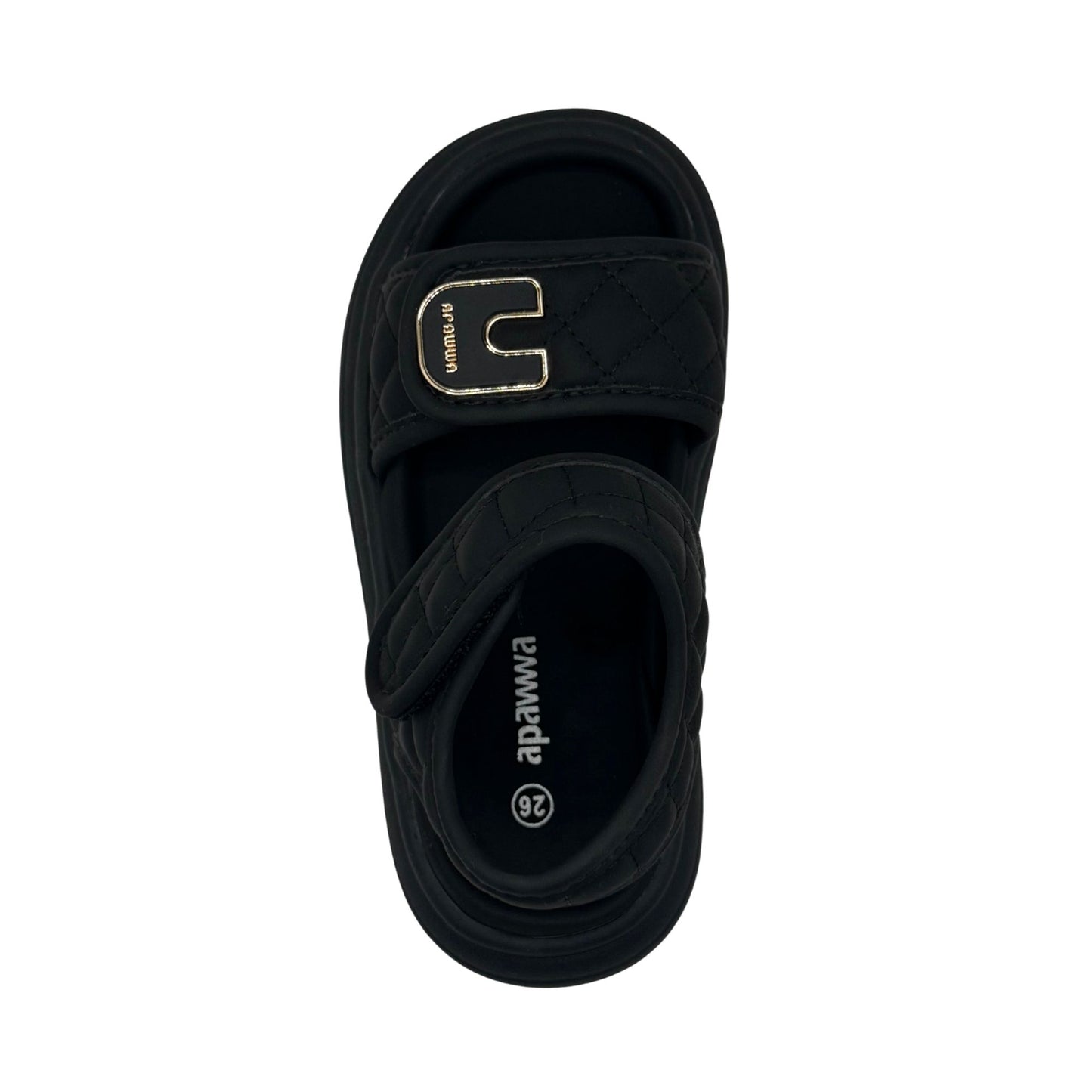 Apawwa Girls’ Sandals – Double Velcro | Adjustable Fit (N1334P_N1335P)