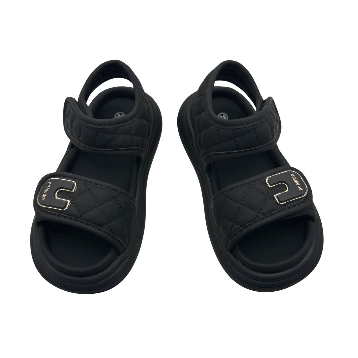 Apawwa Girls’ Sandals – Double Velcro | Adjustable Fit (N1334P_N1335P)