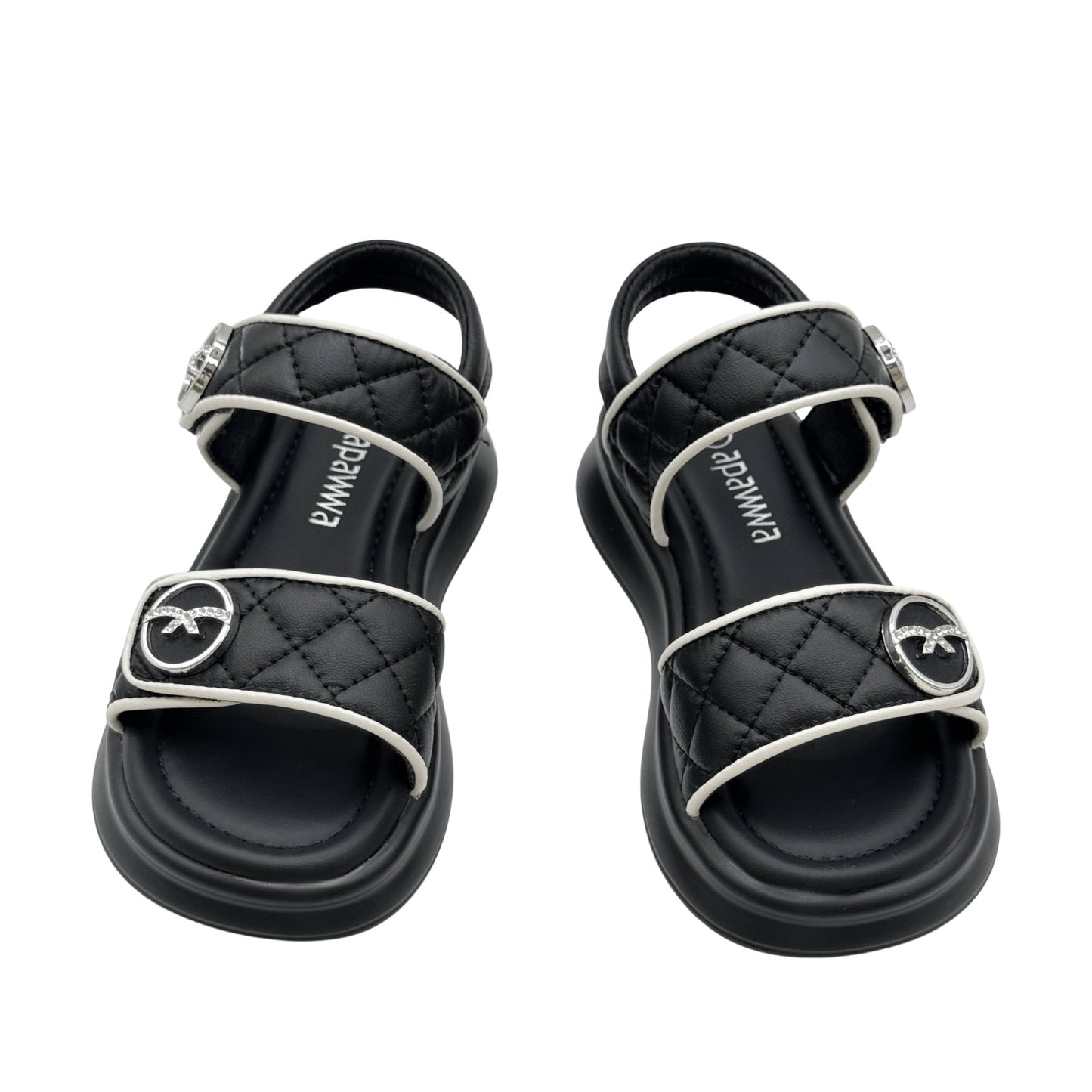 Apawwa Girls’ Sandals – Double Velcro | Adjustable Fit (B1675P)