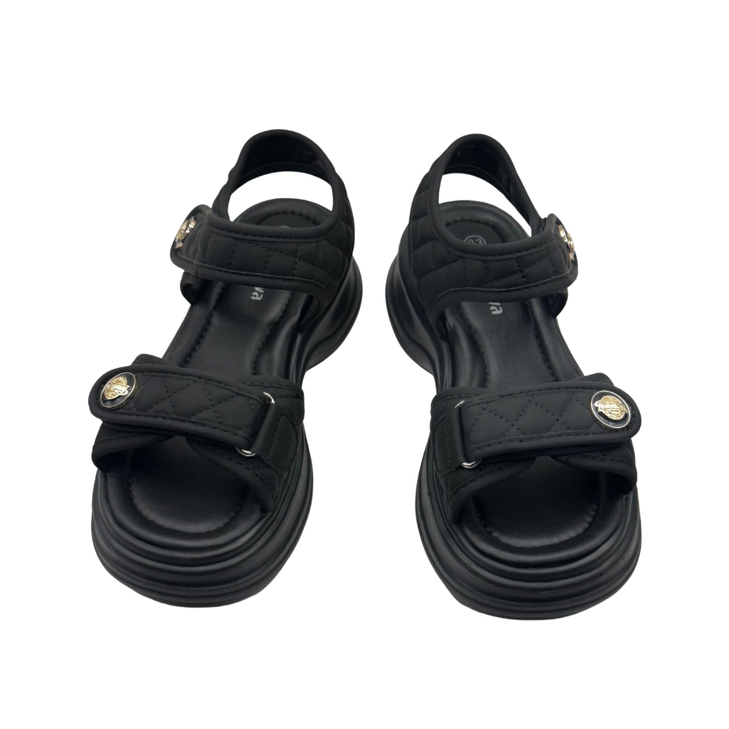 Apawwa Girls’ Sandals – Double Velcro | Adjustable Fit (N1355R)