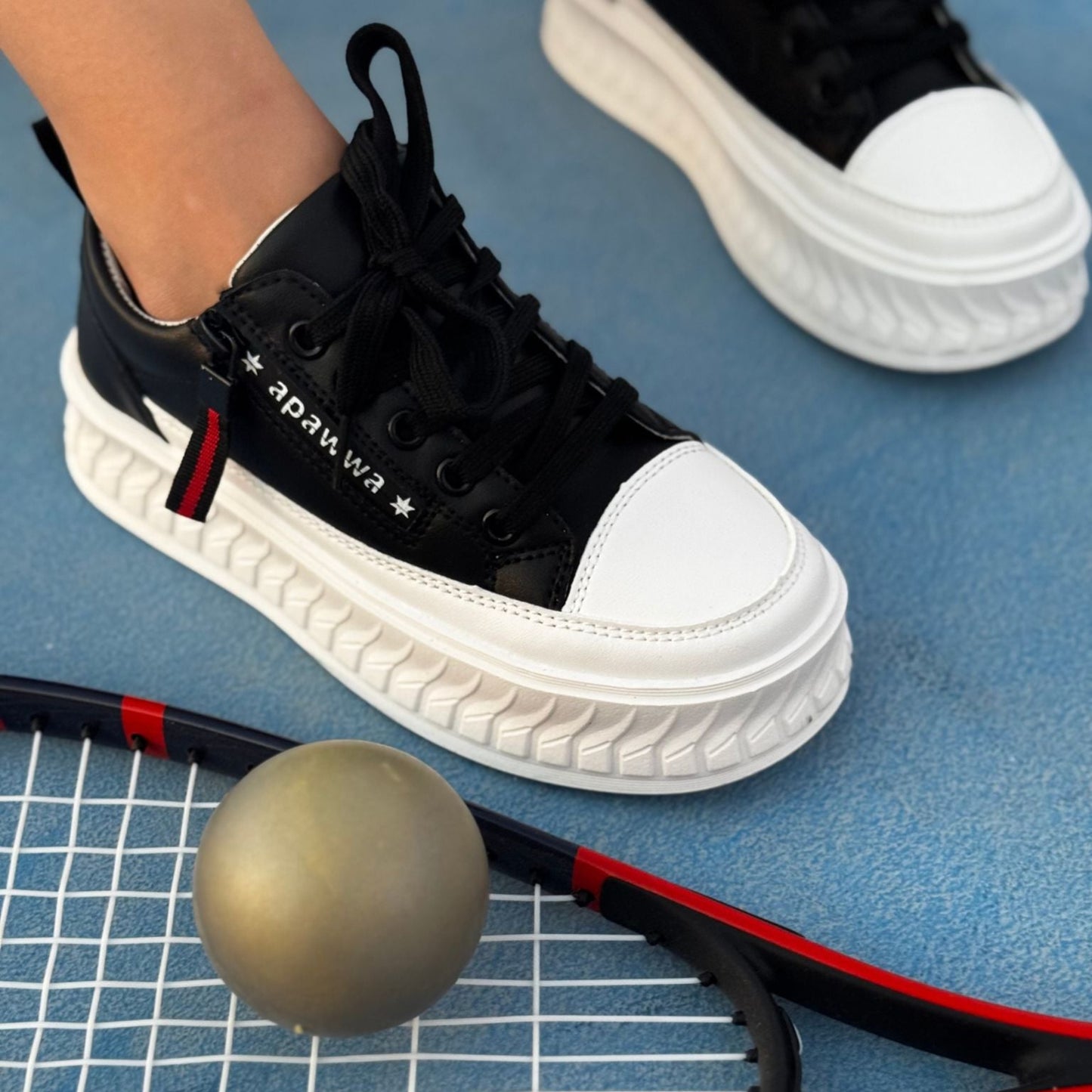 Apawwa Kids’ Shoes – Zipper | Easy On (TC816)