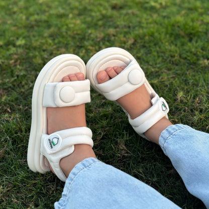 Apawwa Girls’ Sandals – Double Velcro | Adjustable Fit (N1339P_N1340P)